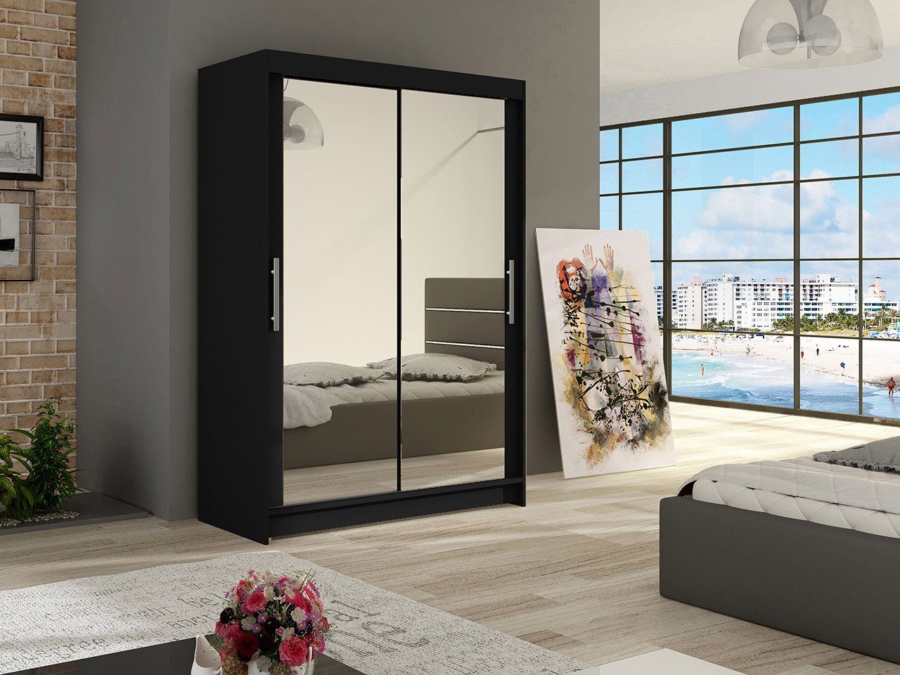 MIRJAN24 Kleiderschrank Miami VII (mit Spiegel, günstig online kaufen