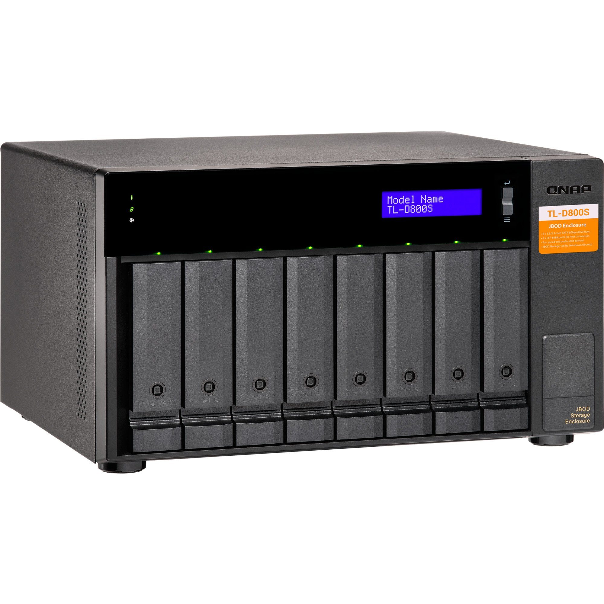 QNAP Festplatten-Gehäuse QNAP TL-D800S, Laufwerksgehäuse
