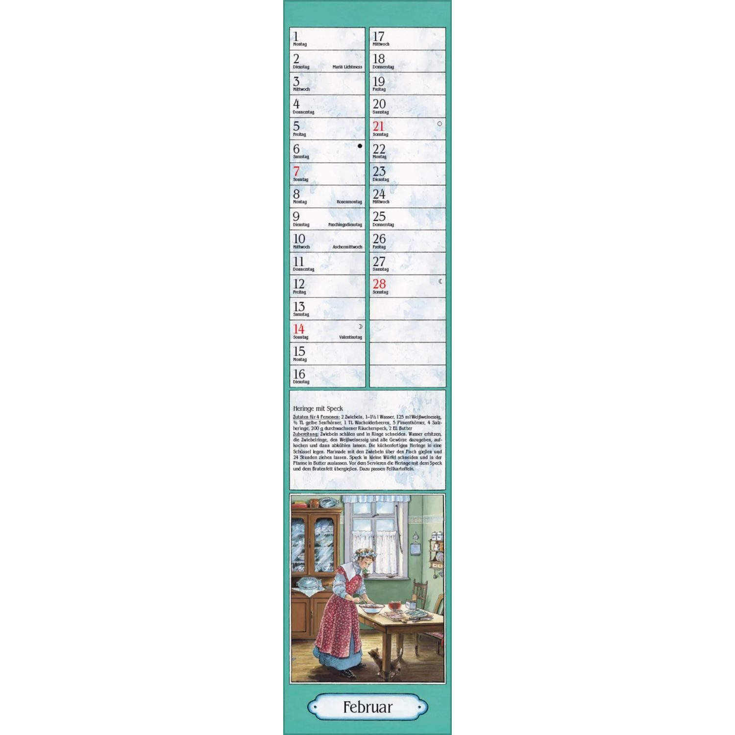 Korsch Verlag Wandkalender Aus Großmutters Küche Langplaner 2027 – Bild 3 von 5