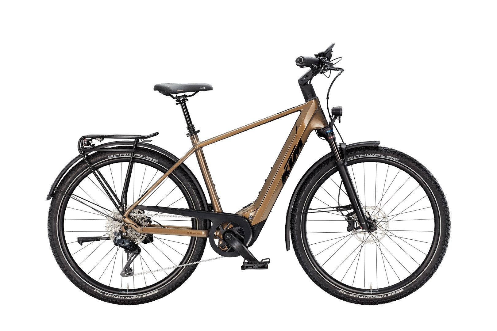 KTM E-Bike KTM Macina Gran 810 Di2 800 Wh Herren braun 2025, 11 Gang Shimano CUES Di2 U8050-11 SGS shadow, Kettenschaltung, Bosch Performance Line CX GEN5 smart System, 800 Wh