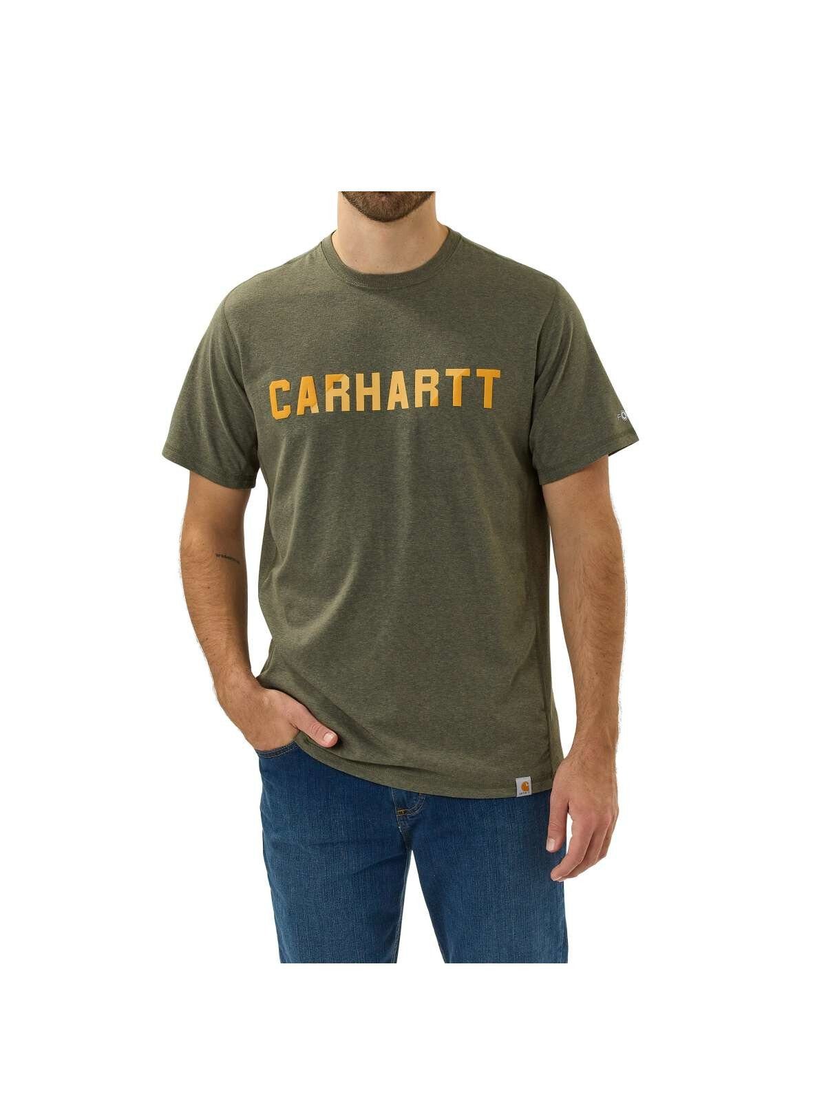 Carhartt T-Shirt Carhartt FORCE FLEX BLOCK LOGO T-SHIRTS S/S 105203 (1-tlg) | Rundhalsshirts