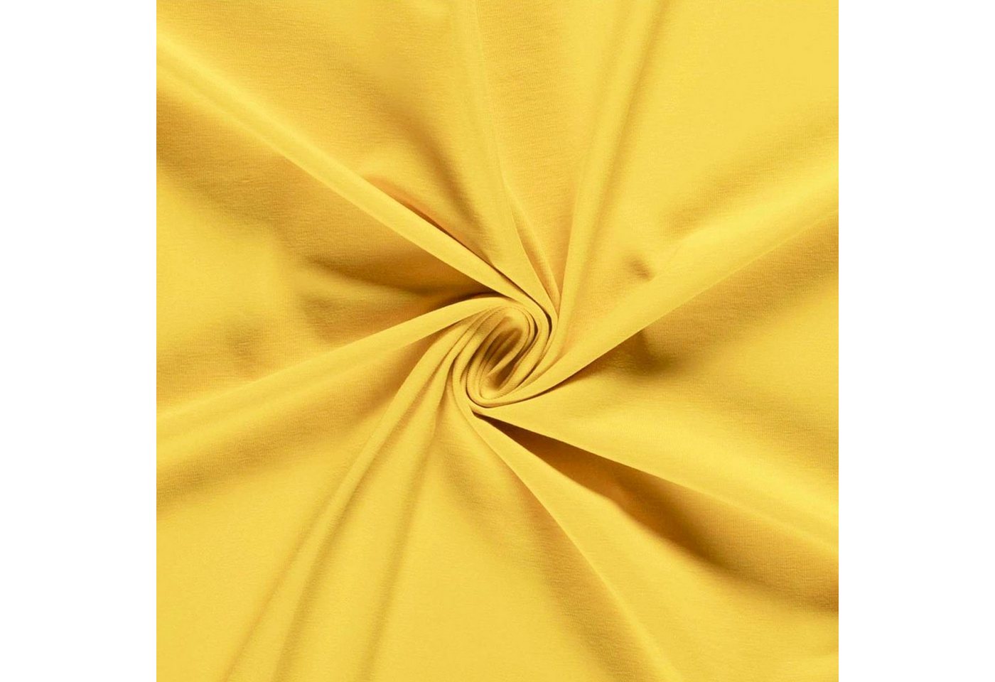 Thumbnail - maDDma Stoff 0,5m Baumwolljersey Baumwollstoff elastisch Meterware Jerseystoff, zitronengelb