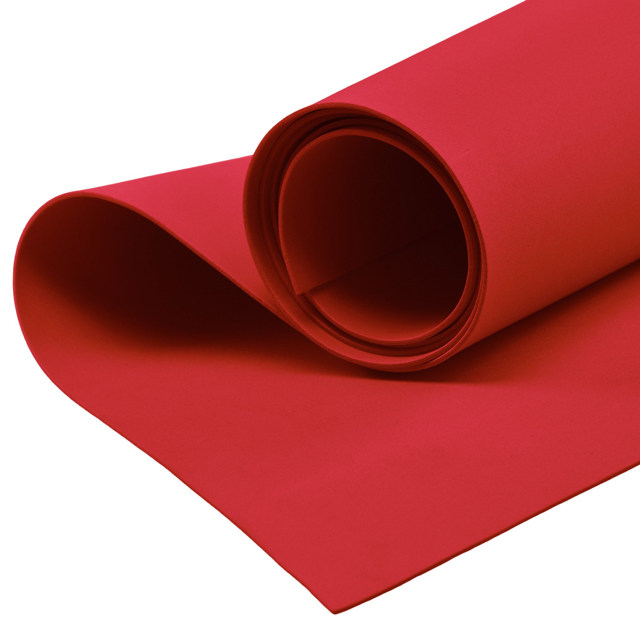 maDDma Moosgummi ab 0,5m Moosgummi 90cm breit Schaumgummi, rot