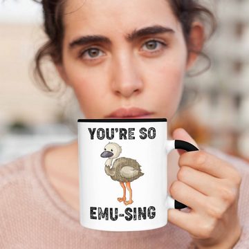 Trendation Tasse Trendation - Tasse You're So Emu-Sing Liebe Valentinstag Geschenk für Sie Ihn Wortspiel Geschenkidee Spruch Beste Freundin