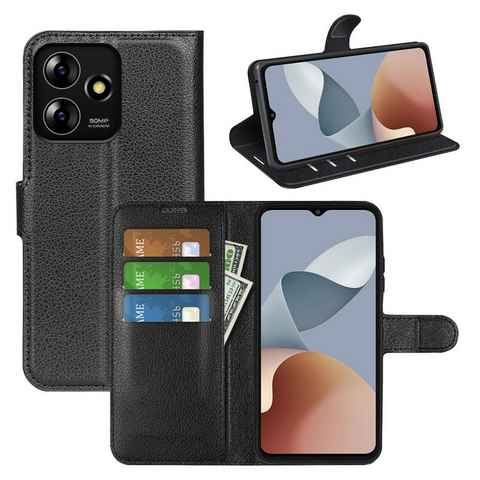 Wigento Smartphone-Hülle Für ZTE Blade A73 4G / V50s / Axon 50 Lite Book Wallet Schutz Hülle