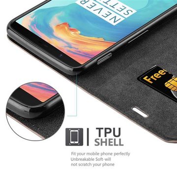 Cadorabo Handyhülle OnePlus 5T OnePlus 5T, Klappbare Handy Schutzhülle - Hülle - mit Standfunktion und Kartenfach