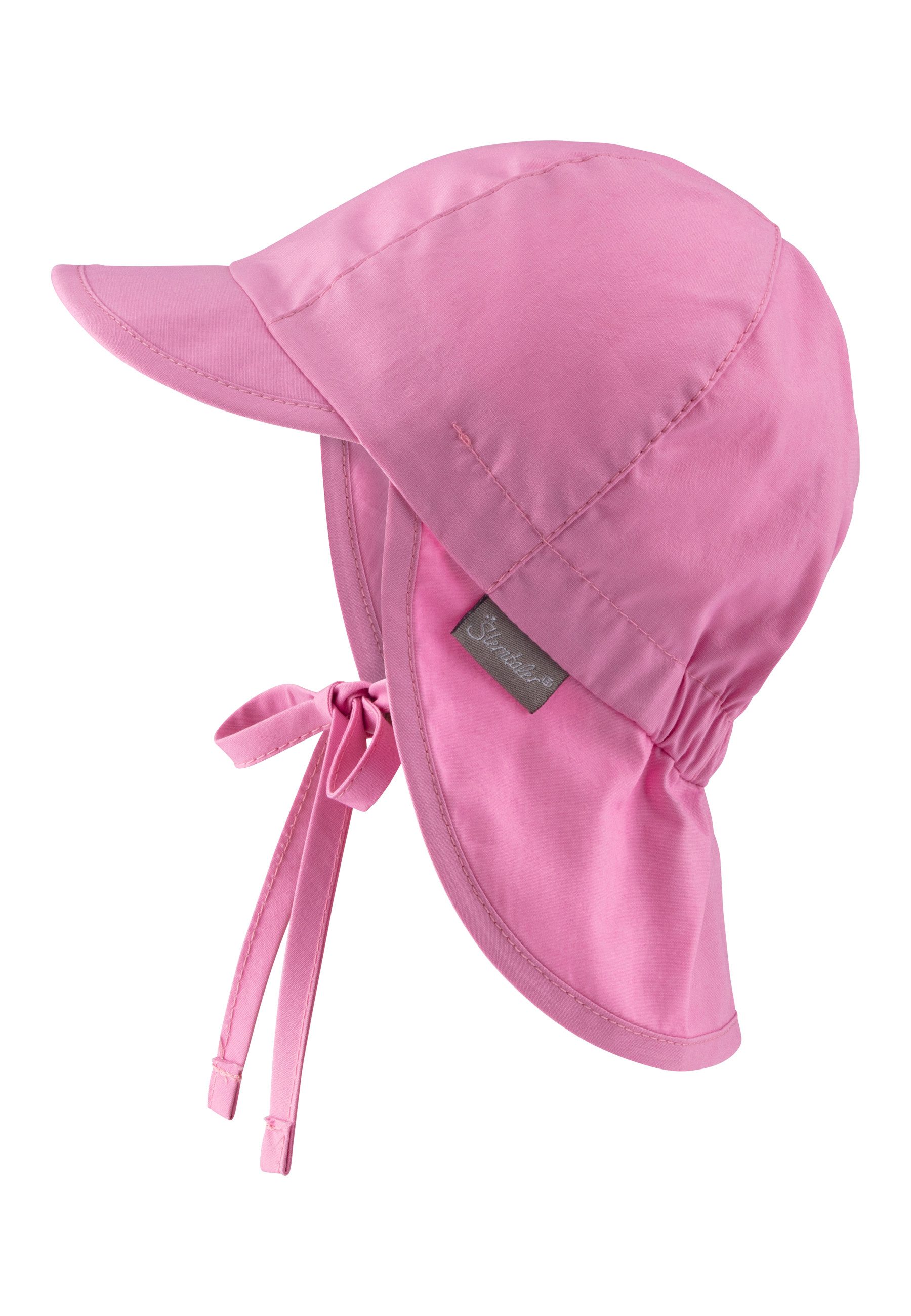 Sterntaler® Schlupfmütze Sterntaler® Schirmmütze mit Nackenschutz Basic 50+ (1-St) Mütze mit Nackenschutz aus UV-Popeline (Bio) unifarben