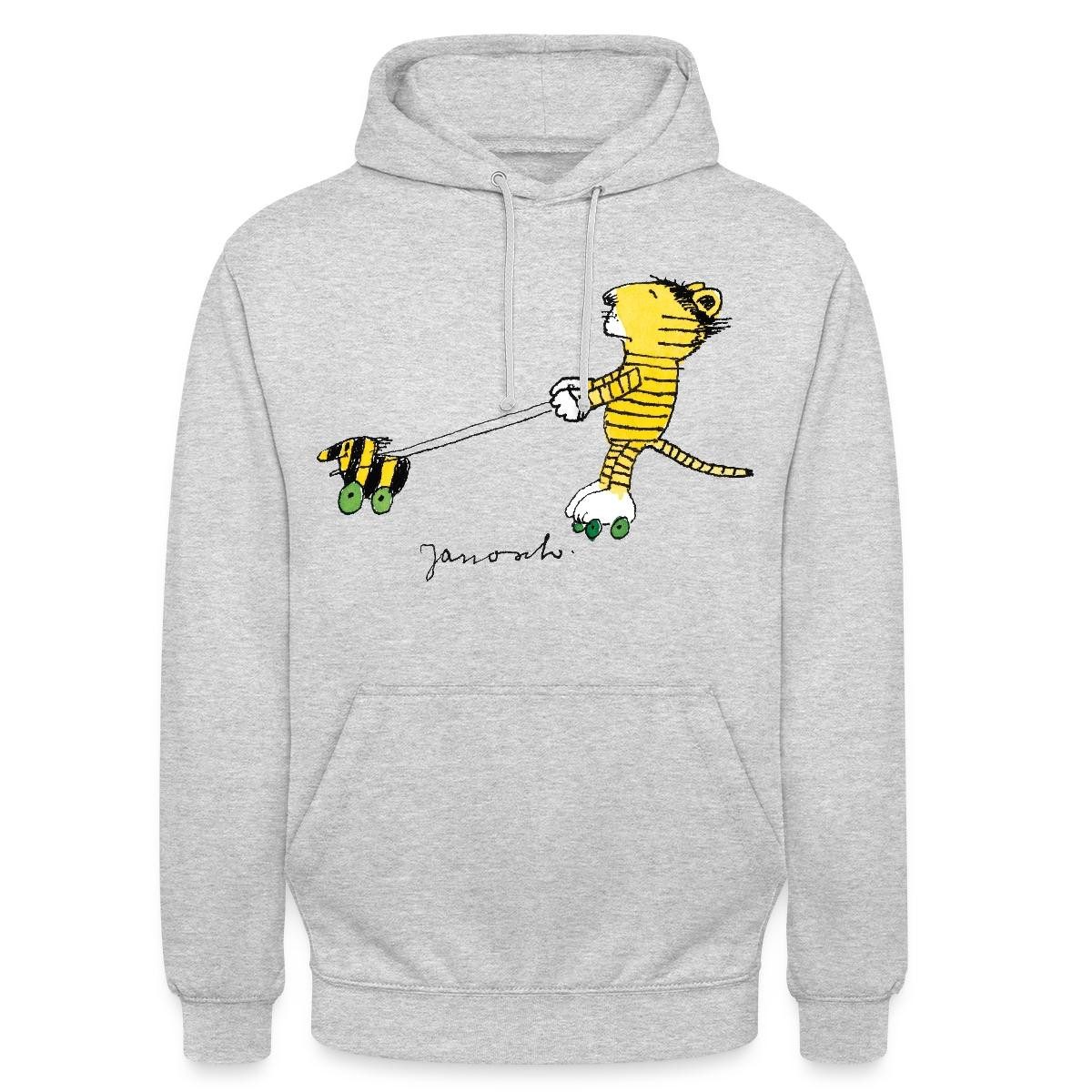 Hoodie Janosch Tiger auf Rollschuhen Unisex Hoodie