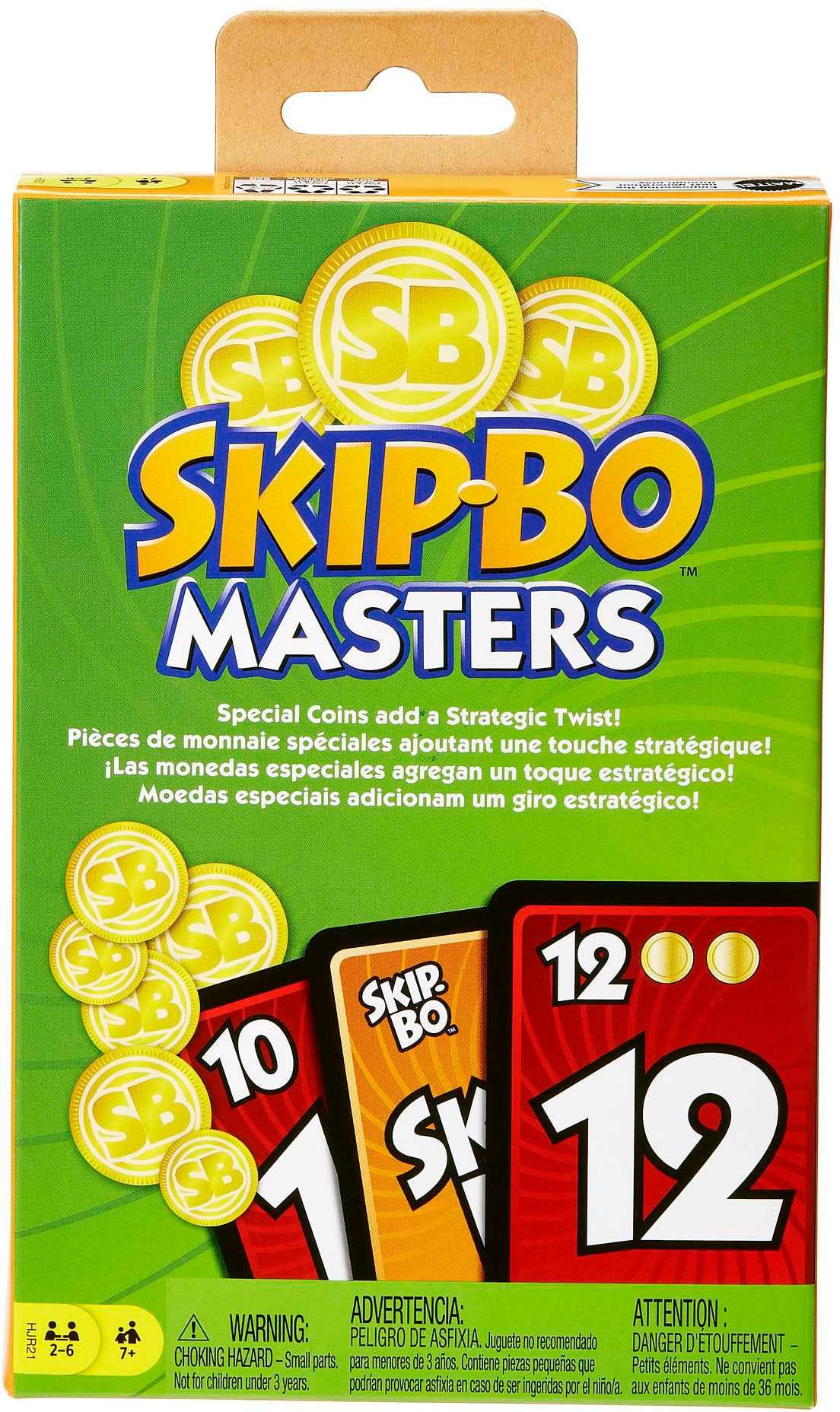 Mattel games Spiel Skip-Bo Masters, Familienspiel