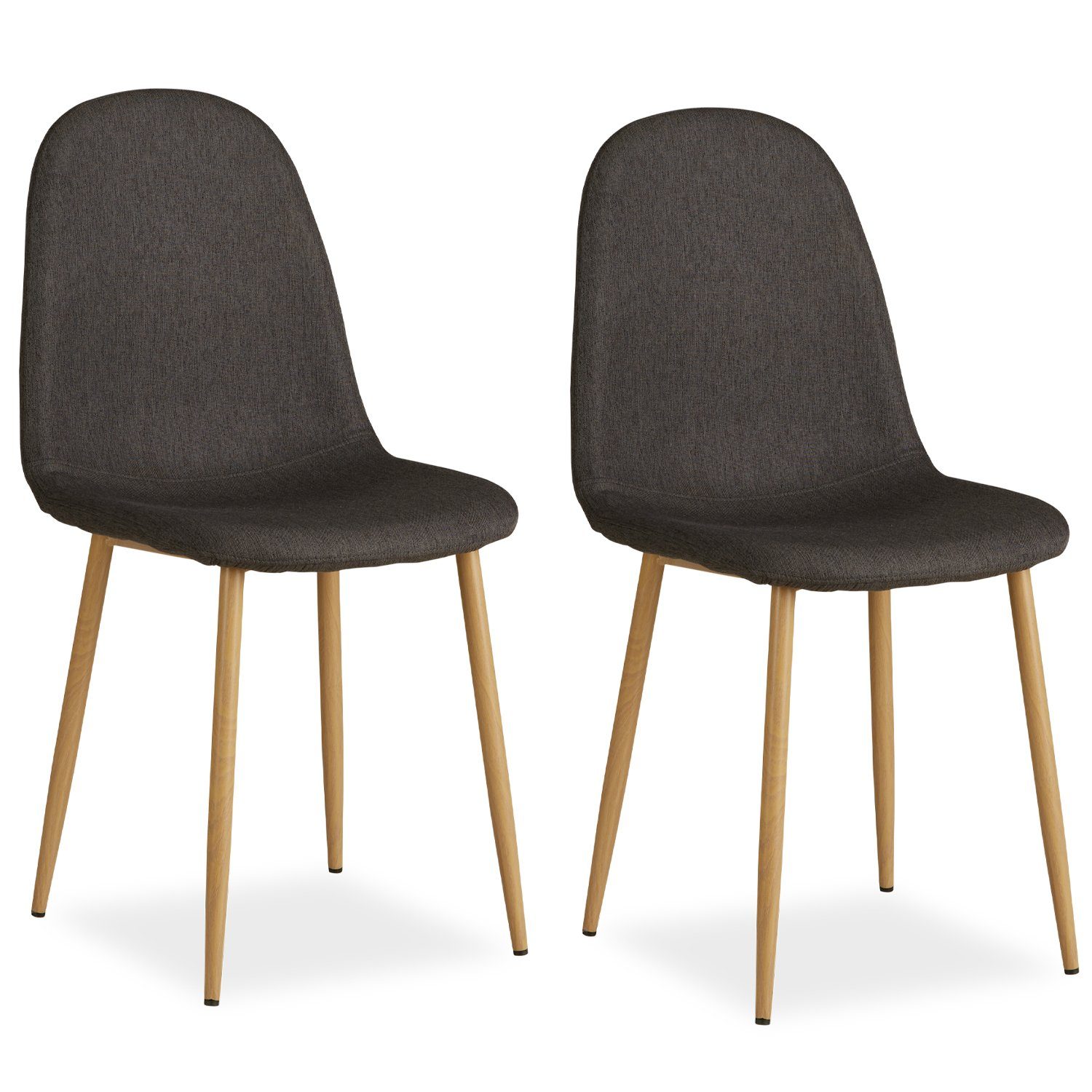 Polsterstuhl Esszimmerstuhl Küche Leinen Grau Beige pflegeleicht modern Esszimmer