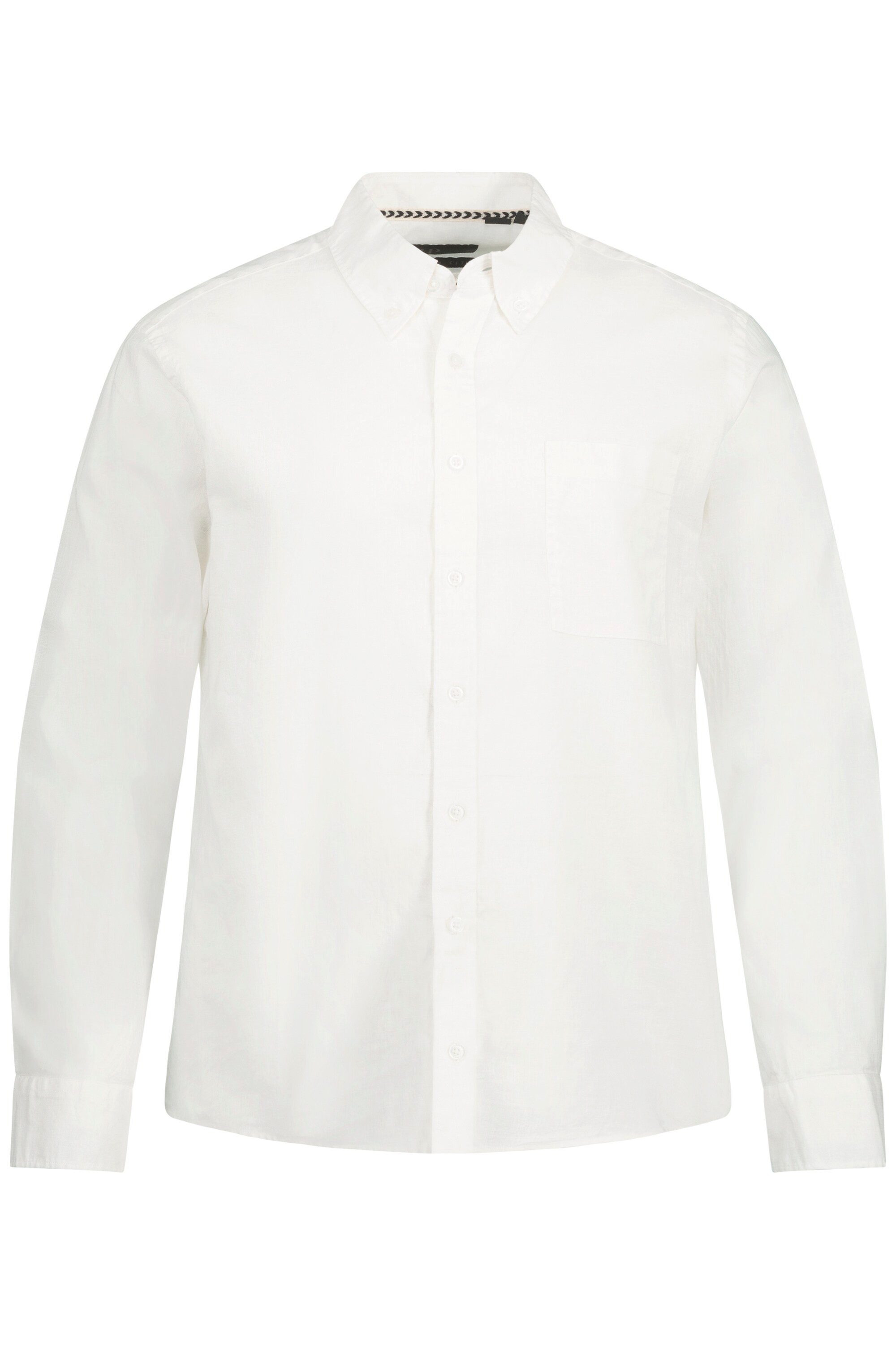 JP1880 Businesshemd Hemd Langarm Leinenmix Buttondown-Kragen günstig online kaufen