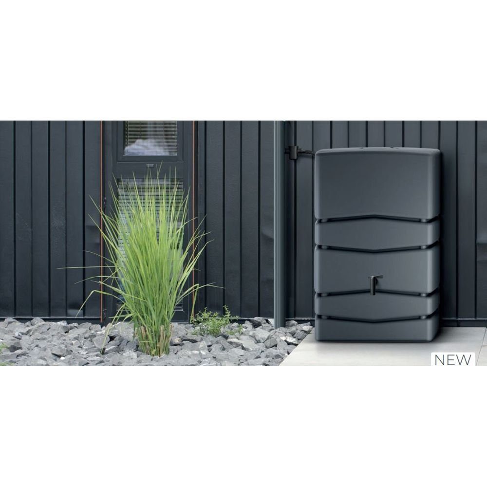 Kreher Regentonne XXL Wassertank "AQUA TOWER" 350 Liter in GLATTER OPTIK mit Füllautomat, 350 l, (1-tlg)