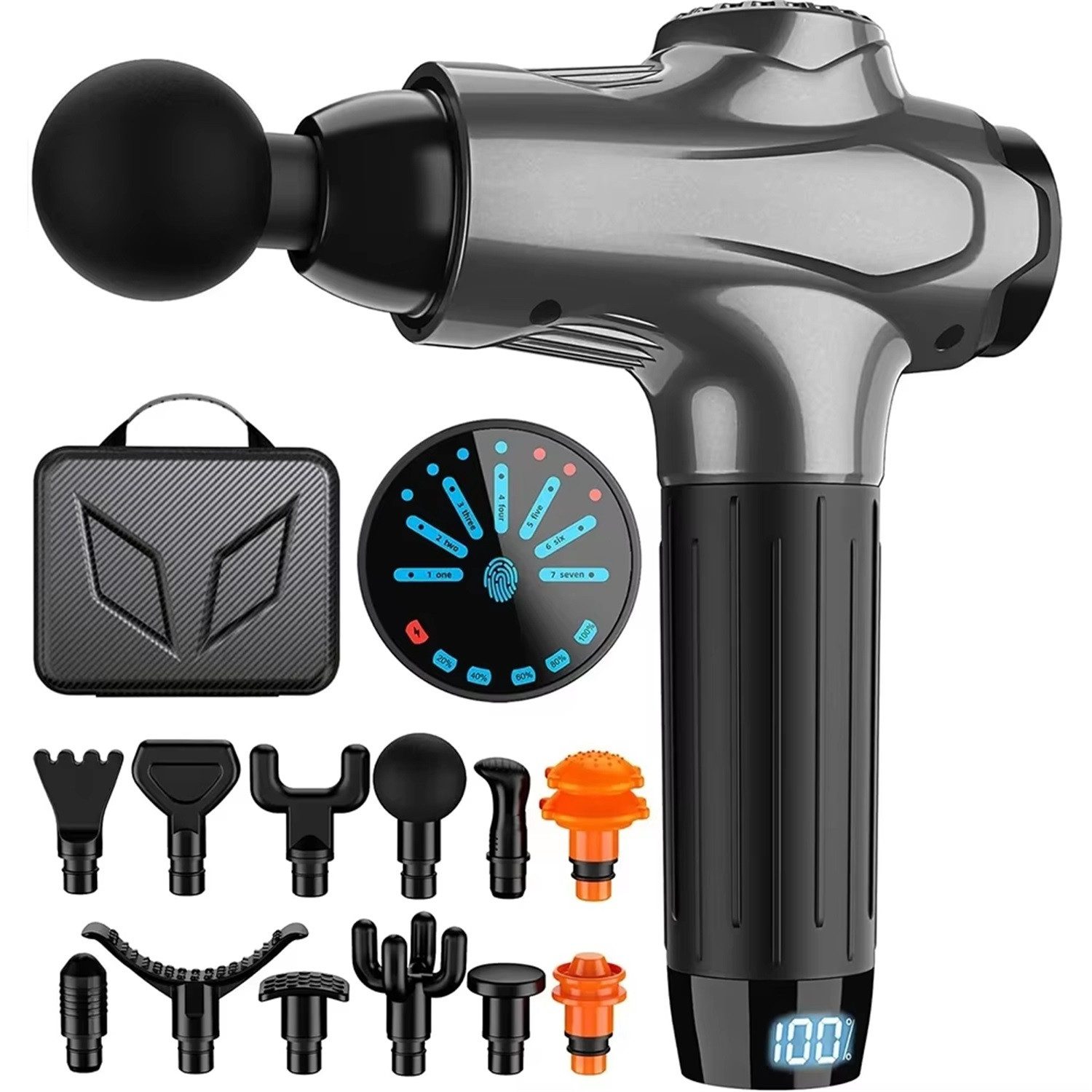 Massagepistole Handgehaltenes Muskelmassagegerät,7 Geschwindigkeiten Mit 12 Modell