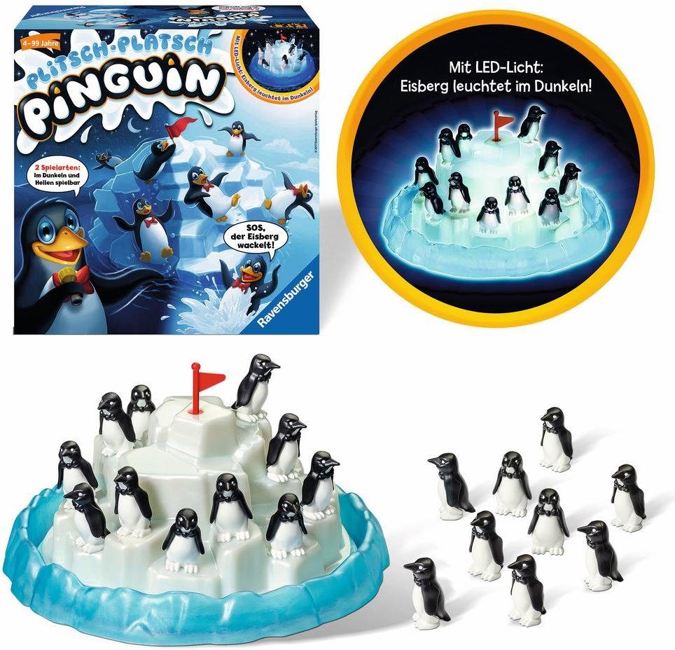 Ravensburger Spiel Plitsch Platsch Pinguin, Made in Germany