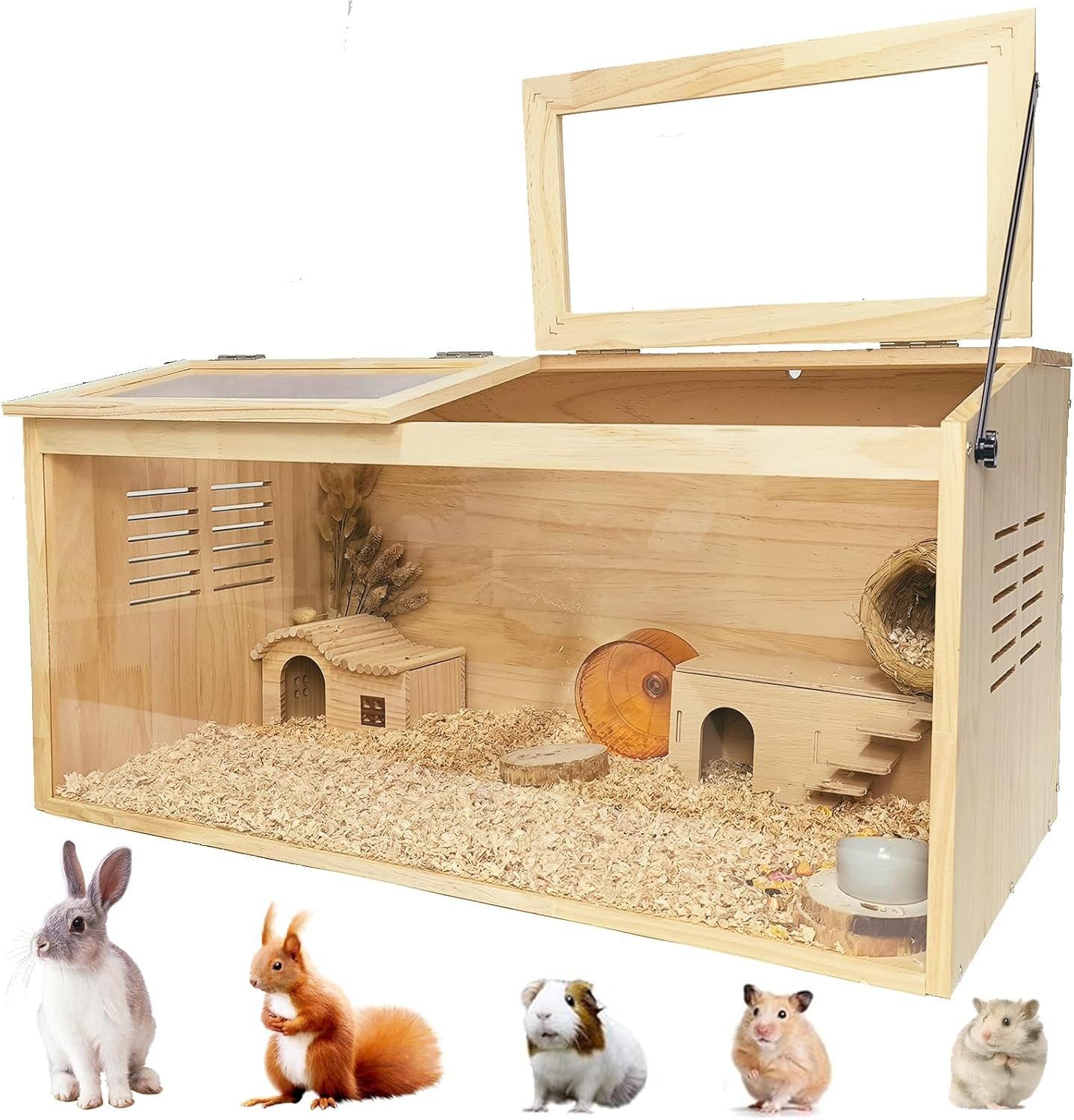 Kleintierkäfig Massiv Holz Hamster Käfig