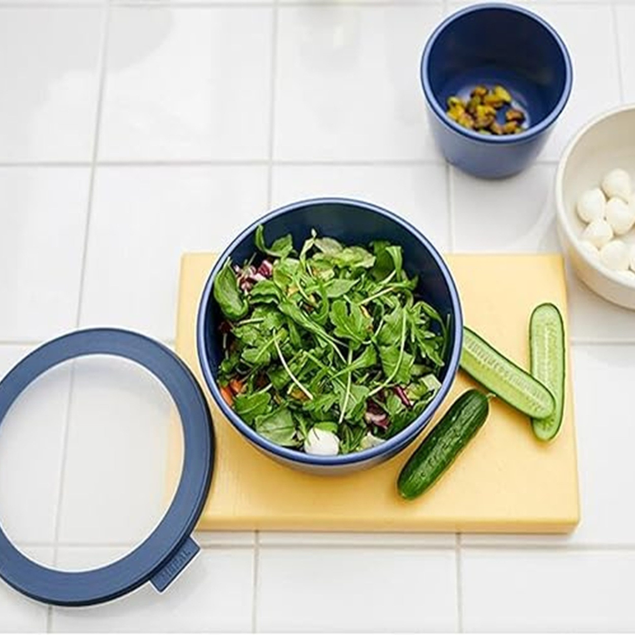 Mepal Lunchbox Multi Bowl Cirqula Round Vorratsdose 750 ml für Kühlschrank, Luftdicht, Mikrowellengeschirr, Frischhaltedose, Nordic Sage – Bild 2 von 5