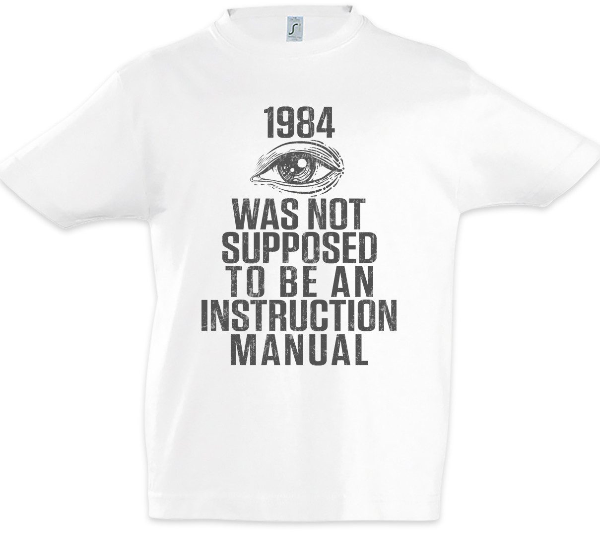 Urban Backwoods Print-Shirt An Instruction Manual Kinder T-Shirt Freies George Denken (1-tlg) Menschenrechte Orwell Ingsoc Free