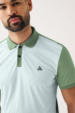 Next Poloshirt Active & Golf Poloshirt mit Print (1-tlg)