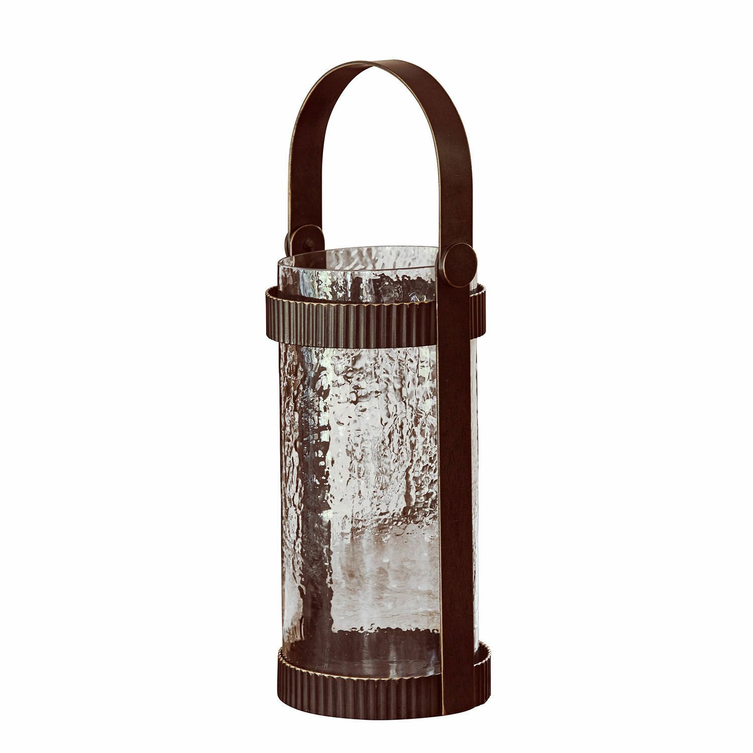 Mirabeau Kerzenlaterne Laterne Uvelie antikbraun/klar günstig online kaufen