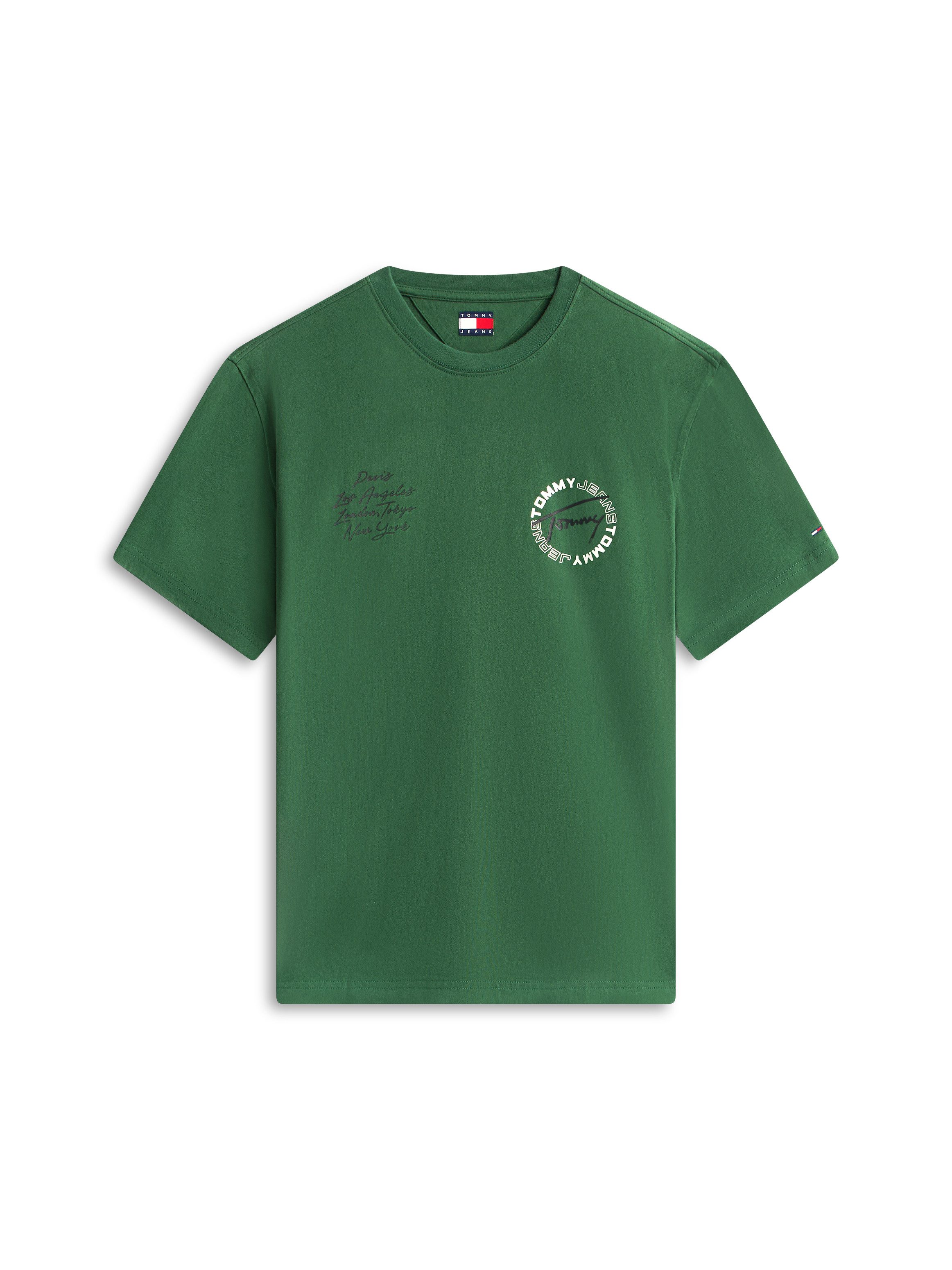 Tommy Jeans T-Shirt TJM RELAXED SIGN CIRCLE mit Markenprint, Rundhals – Bild 4 von 5