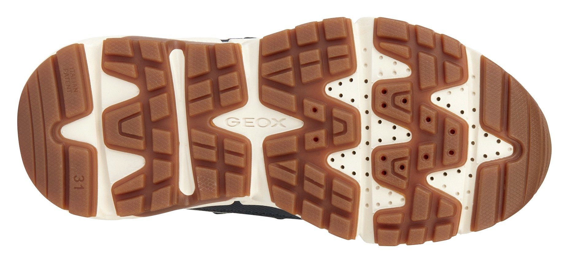 Geox J FLEXYPER PLUS BOY ABX Winterboots Sneaker mit Geox Spezial Membrane, Größenschablone zum Download