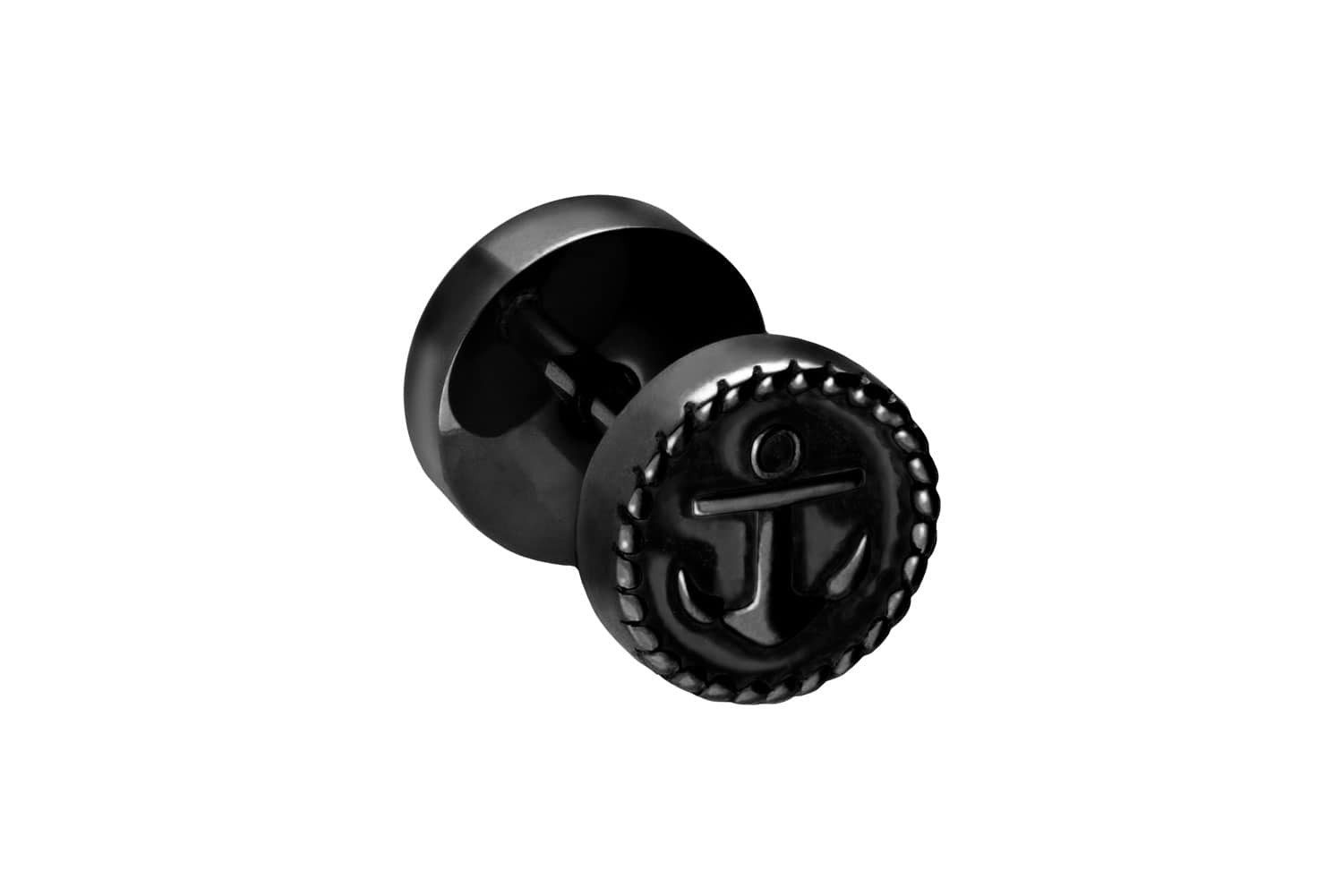 PIERCINGLINE Fake-Ear-Plug Chirurgenstahl Fake Plug ANKER (Fake Plugs, 1-tlg)