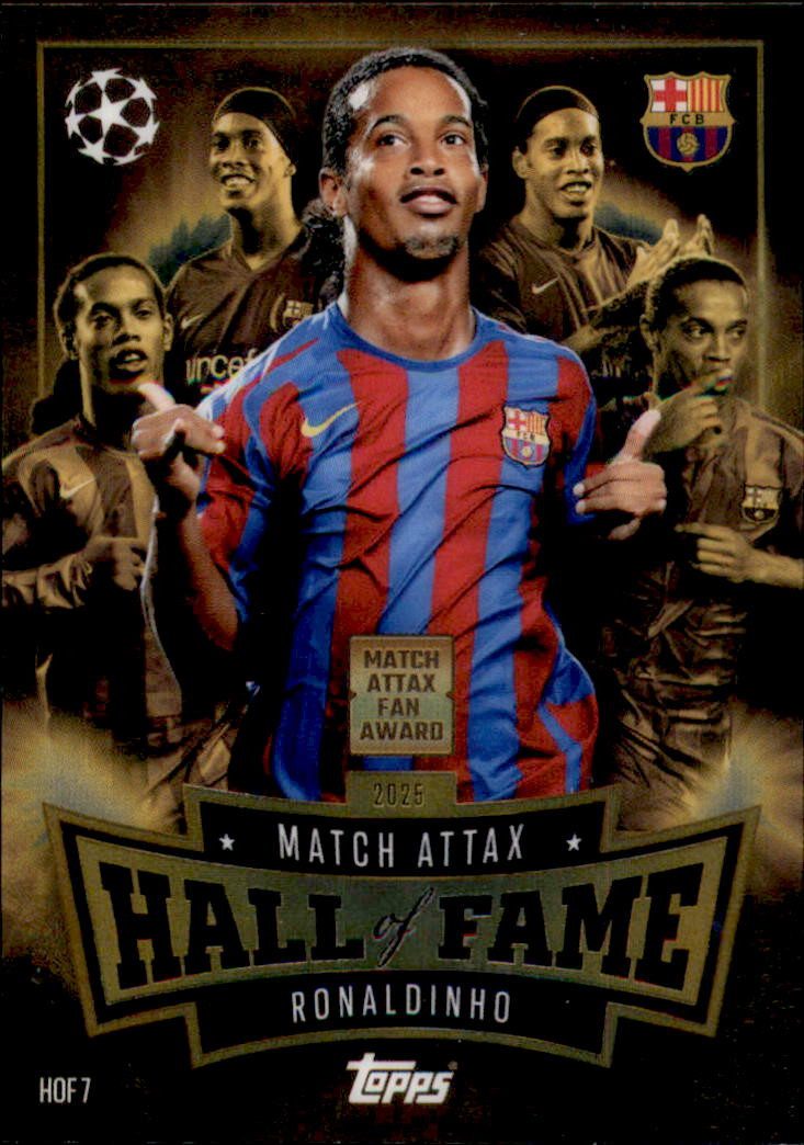 Topps Sammelkarte HOF7 - Ronaldinho - Match Attax Hall of Fame - 2025/2026