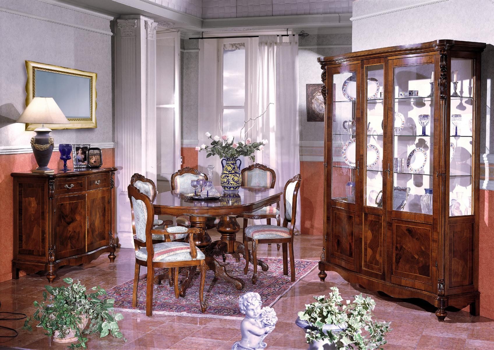 Xlmoebel Esstisch Massivholz-Esstisch aus Italien mit eleganter Handwerkskunst (1-St., Esstisch), Hergestellt in Italy