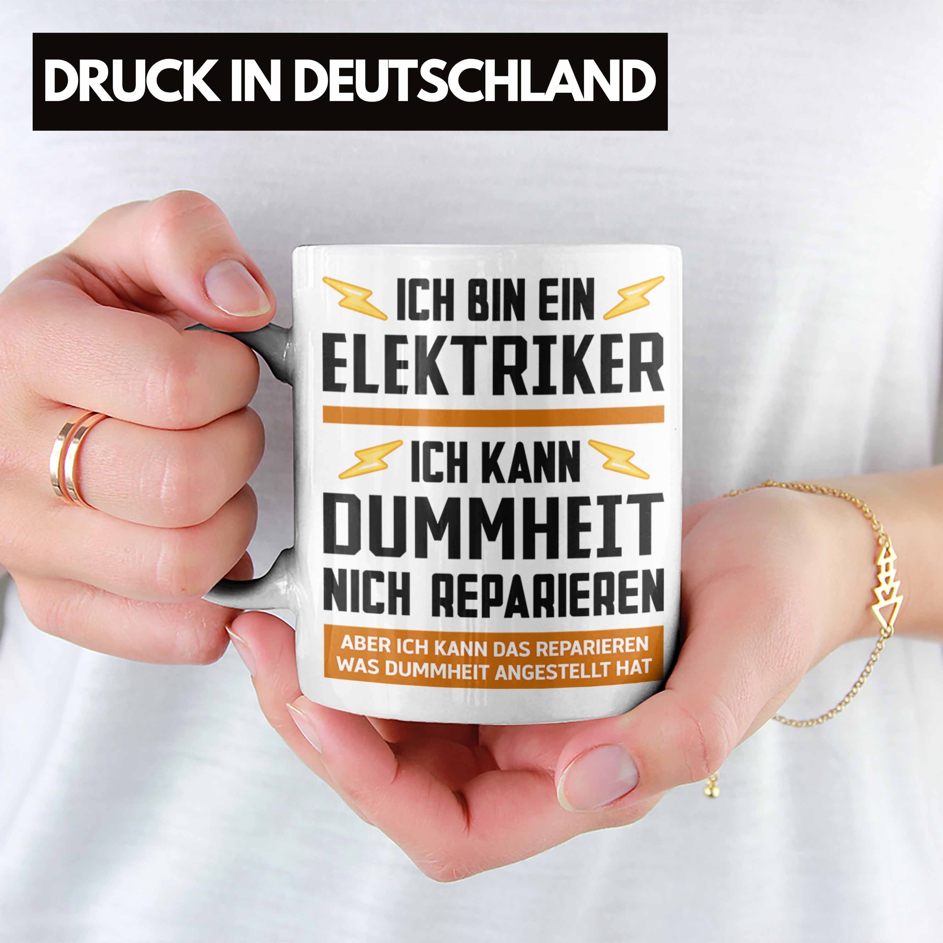 - Weiss Kaffeebecher Gadget Geschenk Geschenke Männer Lustig Elektriker Kaffeetasse Tasse Tasse Trendation Spruch Trendation
