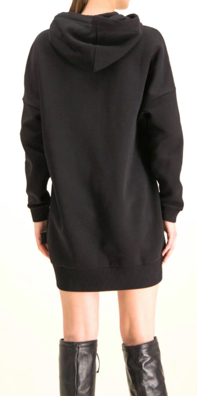 Versace Sweatkleid Jeans Couture Hoodie-Kleid Kapuzenkleid Kängurutasche vorn für lässige Optik und Funktion