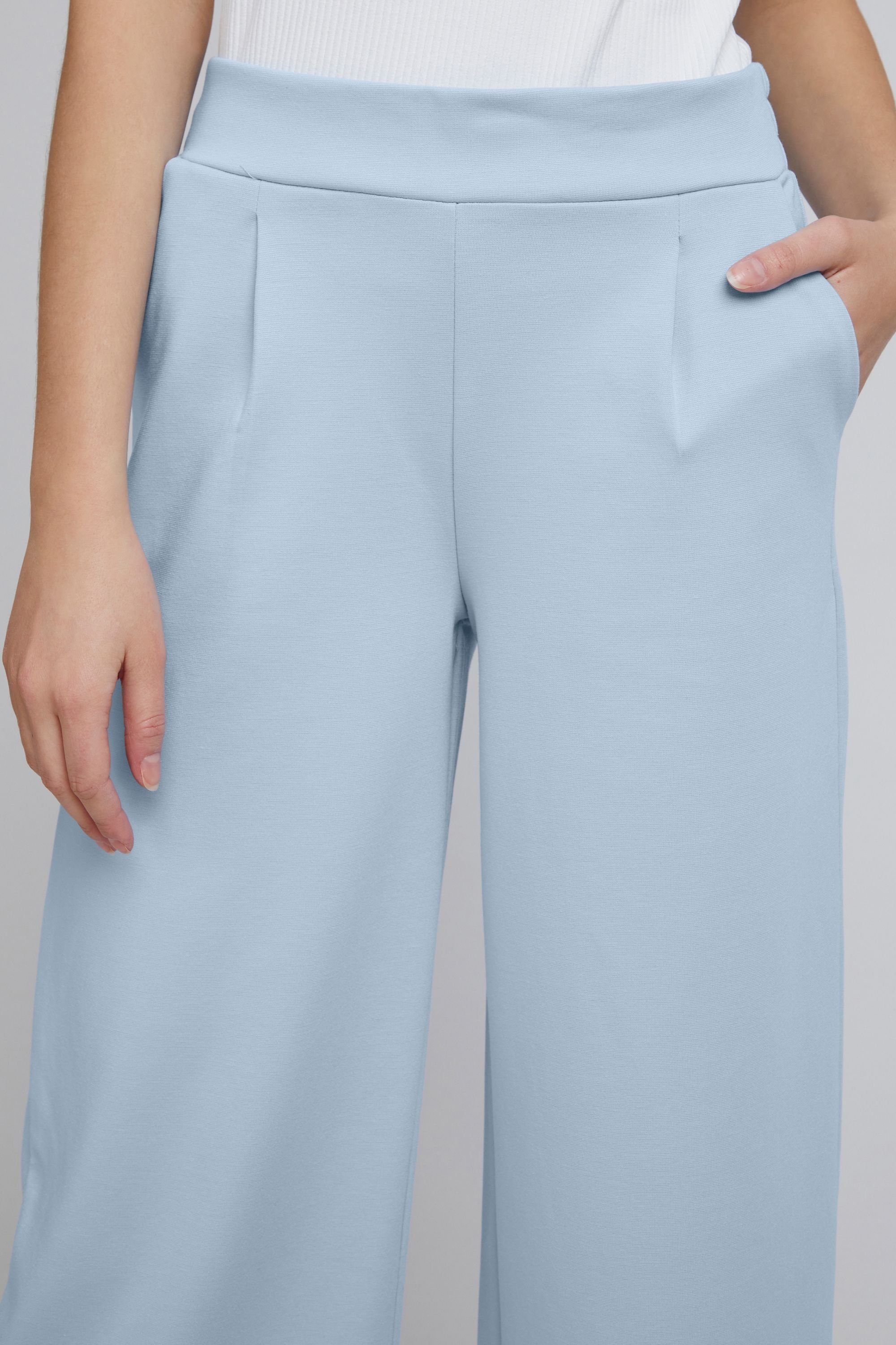 Stoffhose Blue Stoffhose PA - Leger Ichi geschnittene (154030) IHKATE 20116301 WIDE Chambray SUS