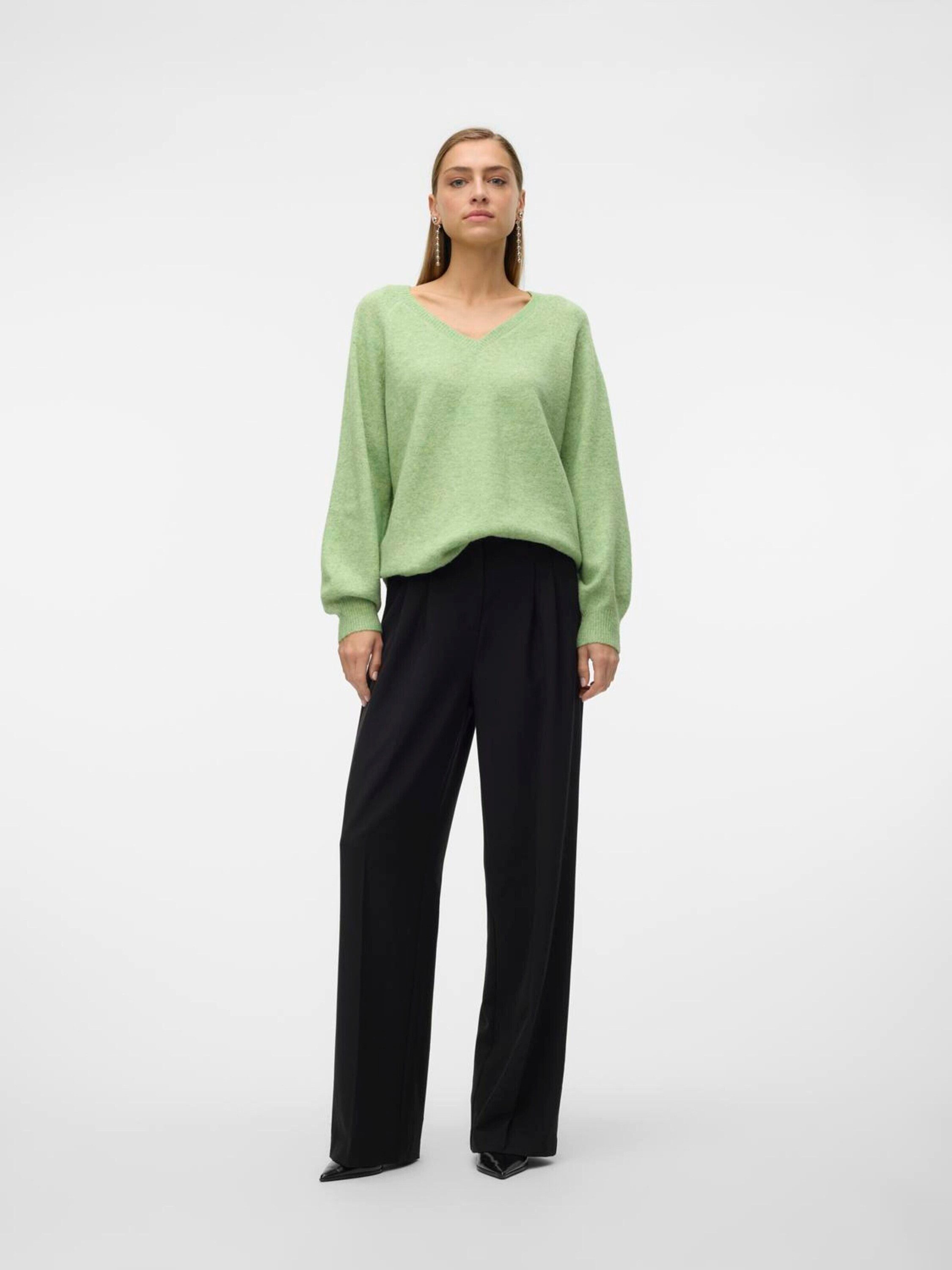 Vero Moda Strickpullover LEAF (1-tlg) Plain/ohne Details