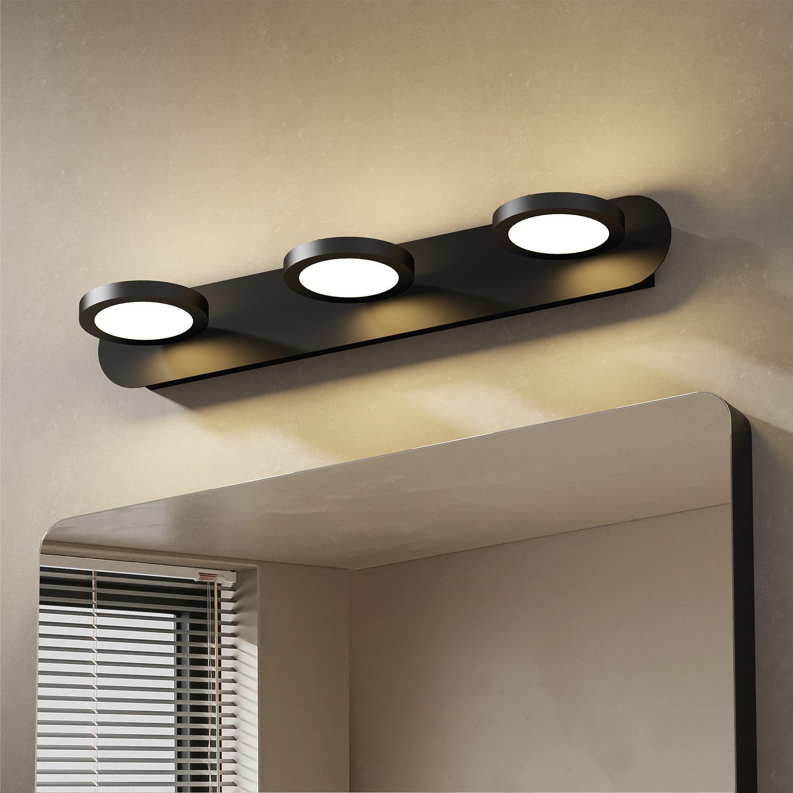 EMKE LED Wandleuchte Spiegelleuchte 3 Schwenkbar günstig online kaufen