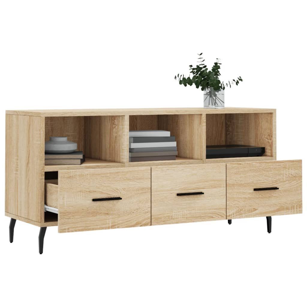 Sonoma-Eiche (1-St) Holzwerkstoff Eiche TV-Schrank 102x36x50 Sonoma vidaXL TV-Schrank cm