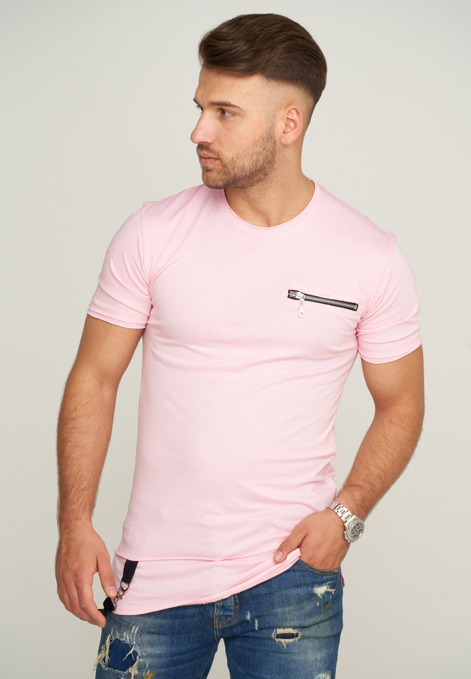2Y Premium im Oversize-Stil T-Shirt Rosa 2YGALENA