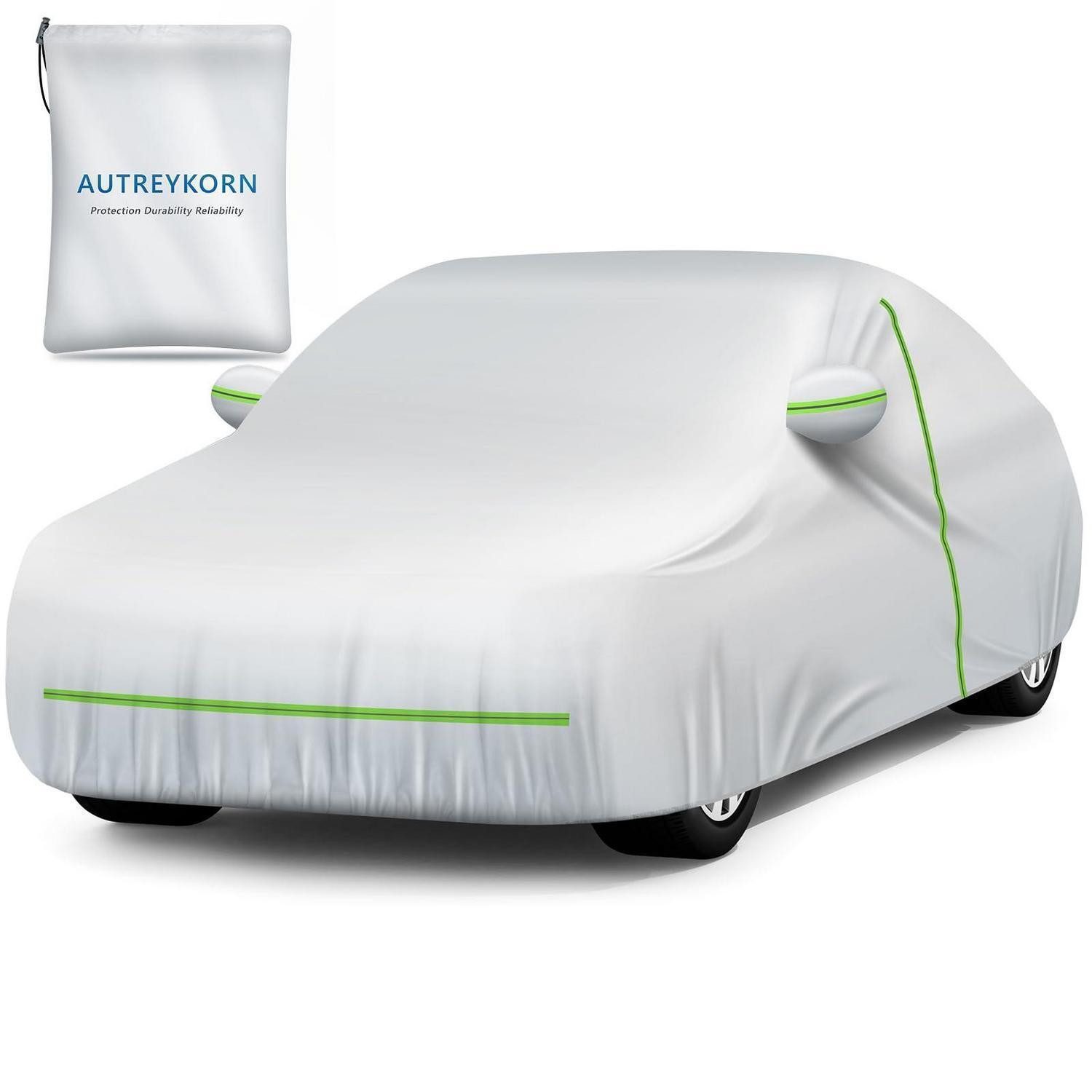 LuxusKollektion Autoplane Autoabdeckung Wasserdicht UV Schutz Compact Car (C-Segment)