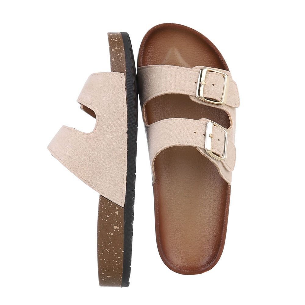 Ital-Design Damen Mules Freizeit Pantolette (86192767) Flach Pantoletten in günstig online kaufen