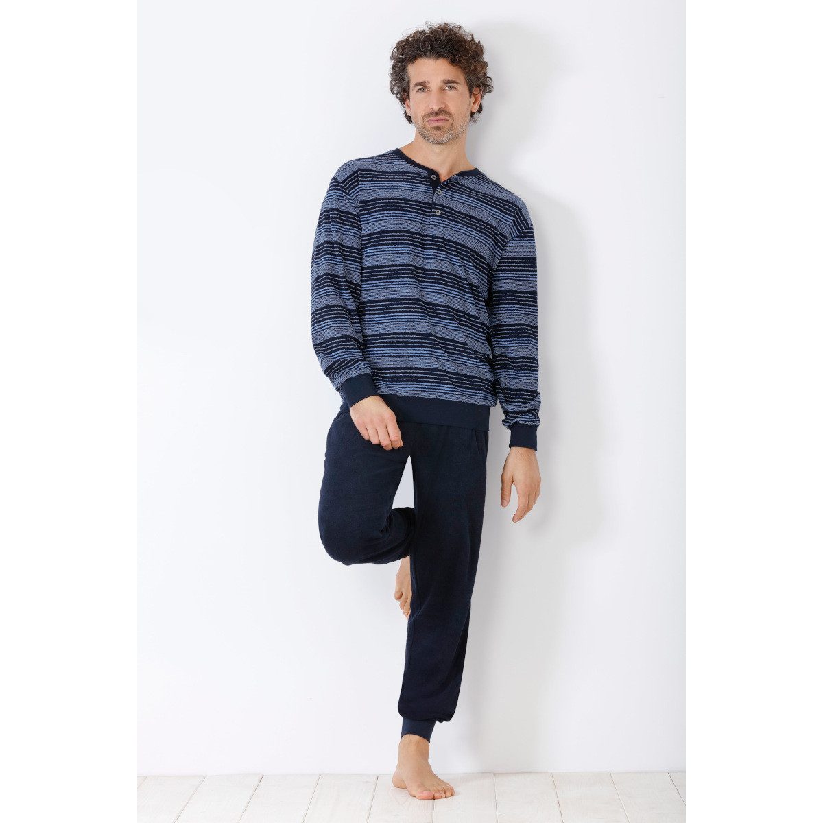 Hajo Pyjama Hajo, Schlafanzug Klima Frottee 53865 günstig online kaufen