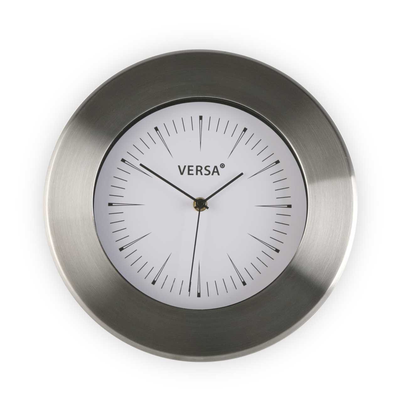 Versa Wanduhr Silber, Durchmesser 30.5 cm