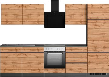 Kochstation Küche KS-Riesa, Stellbreite 300 cm, wahlweise mit oder ohne E-Geräte