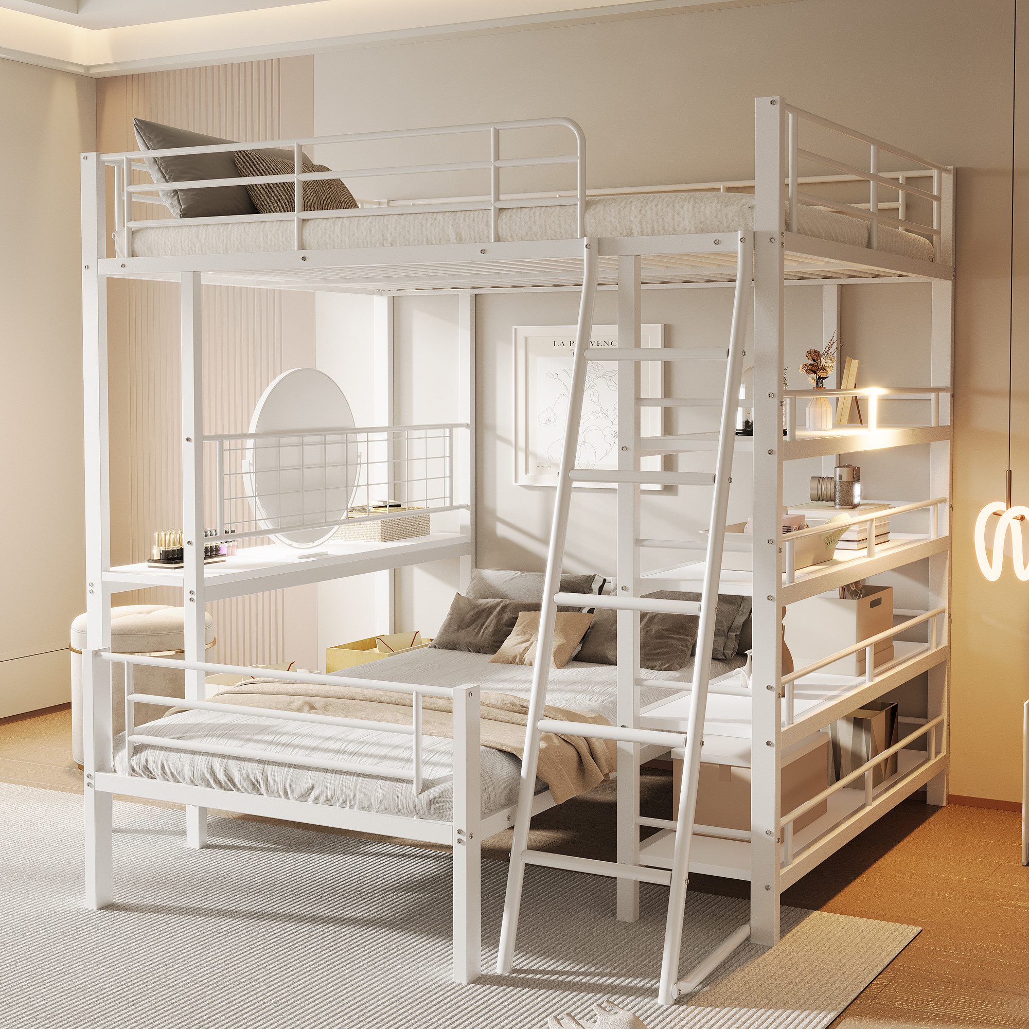Flieks Etagenbett, Metallbett 140x200cm mit trennbarem günstig online kaufen