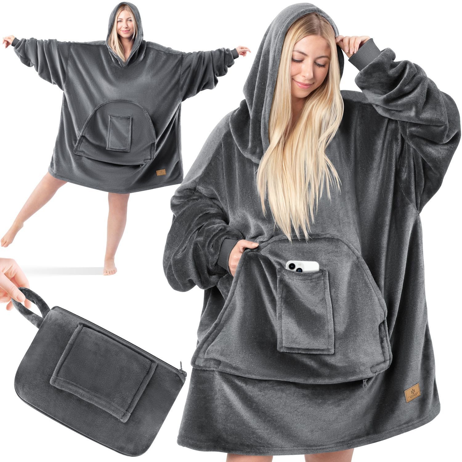 Wohndecke, KESSER, Hoodie Decke Kuscheldecke mit günstig online kaufen