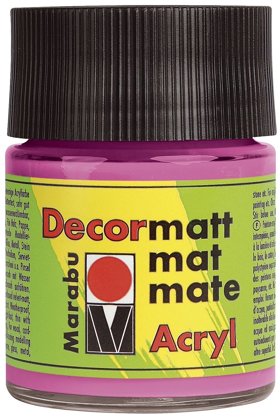 50 Marabu Decormatt Acryl - Kugelschreiber Pink ml 033,