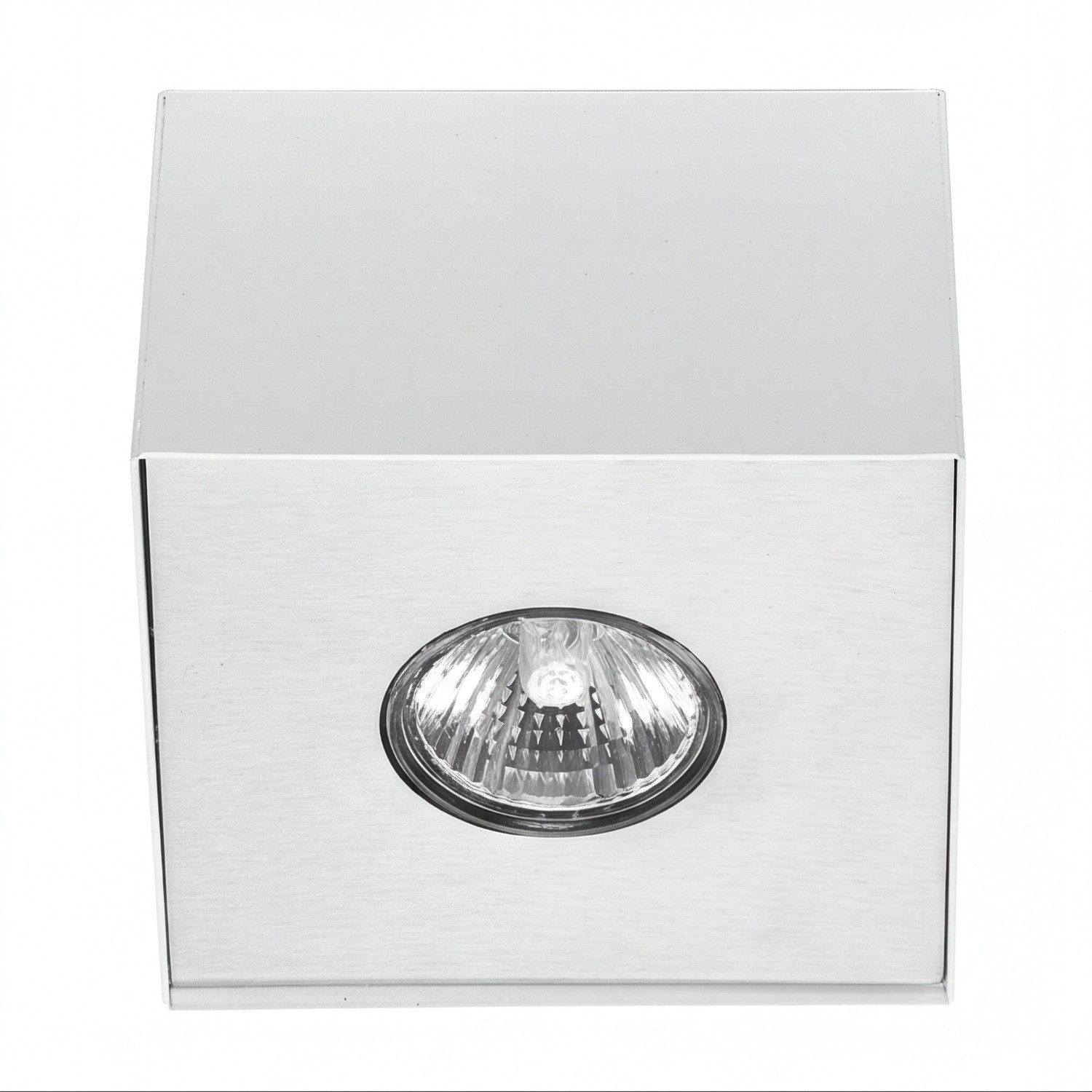Licht-Erlebnisse Deckenleuchte CARSON, ohne Leuchtmittel, Deckenlampe Spot Weiß eckig Deckenlampe Aufbaustrahler Lampe