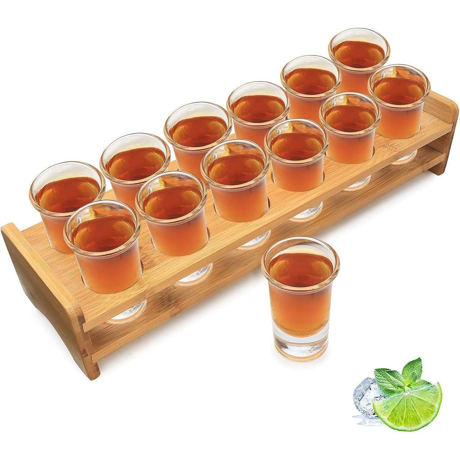 LuxusKollektion Schnapsglas Schnapsglas-Set 12-teilig Kristallglas 30ml Likör Schnaps Wodka Rum