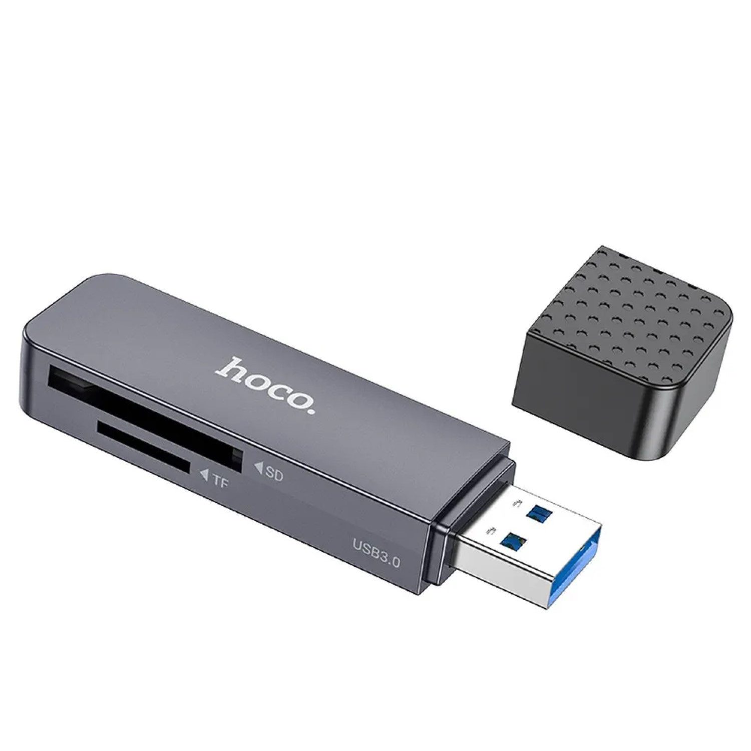 HOCO Speicherkartenleser USB-Stick USB A 3.0 HB45 Speicherkartenleser in Grau