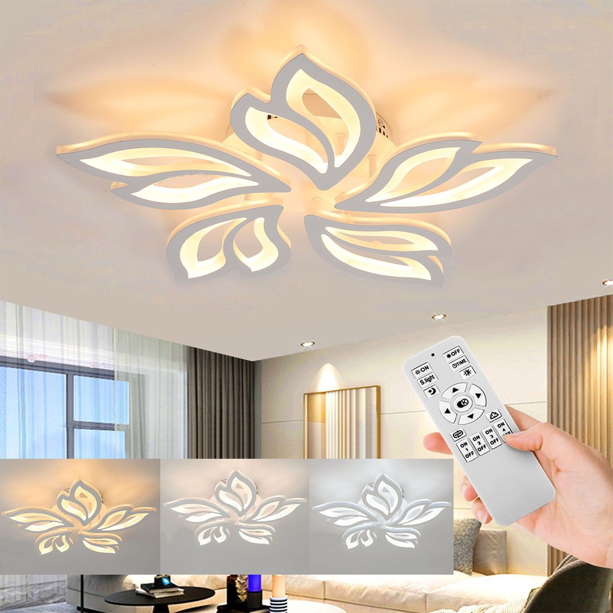oyajia Deckenleuchte Moderne LED Deckenleuchte, 30/80W günstig online kaufen