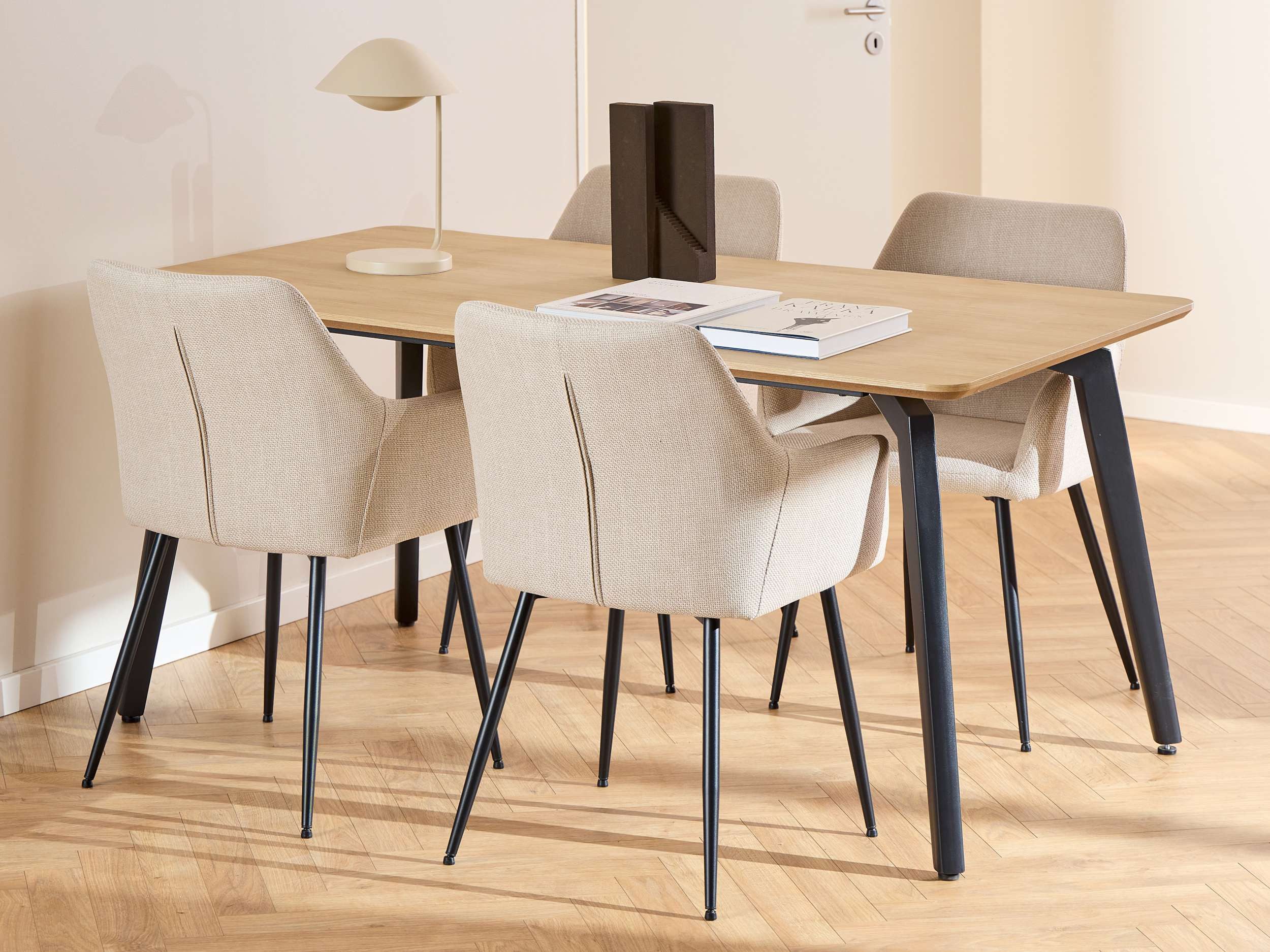 99rooms Essgruppe Elvian, (Sitzgruppe, Esszimmerset), Perfekte Kombination aus Design & Komfort