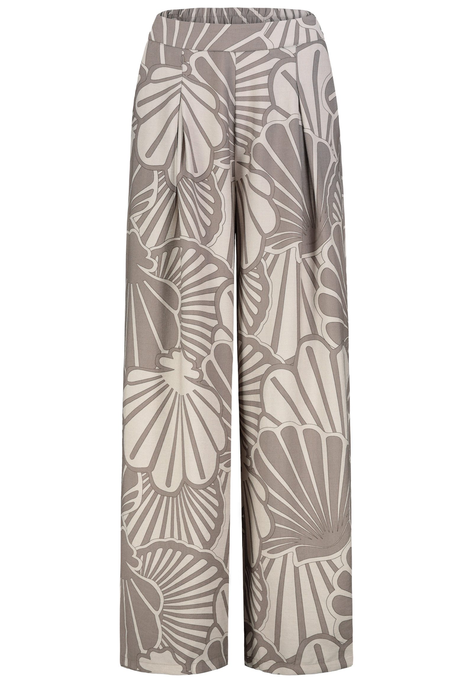 SUBLEVEL Chinos Damen Luftige Sommerhose Freizeit Weit geschnitten Stoff Palazzo-Hose