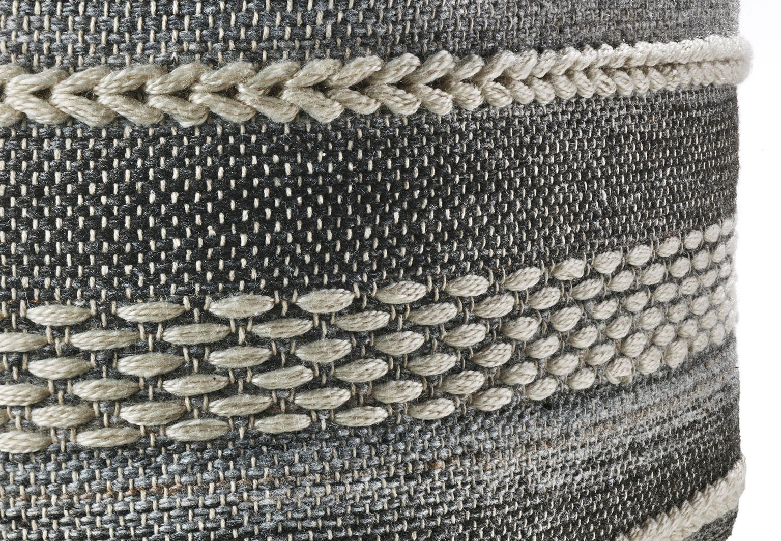 Kobolo Sitzwürfel Sitzpouf Pouf YIN aus Baumwolle mit Muster (1 Stück, Nachhaltig) – Bild 5 von 5